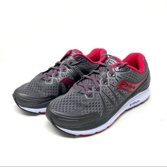 Saucony Echelon 6 grey pink running shoes - Picture 2 of 8